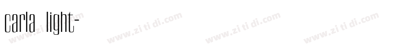 carla light字体转换